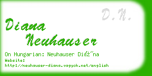 diana neuhauser business card